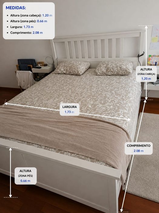 Cama casal 1.70x2.00