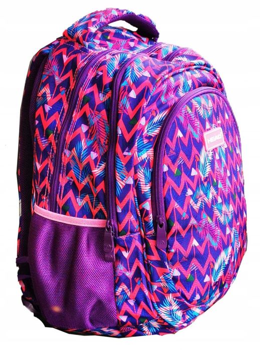 HEAD geometry pink 3 komory - przegroda na laptopa - plecak damski