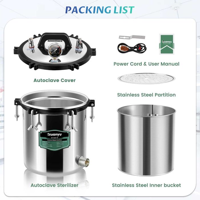 [NOVO] Autoclave esterilizador 18L - Vapor Alta Pressão