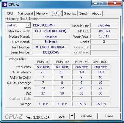 Оперативна пам'ять Kingston HyperX Blu DDR3 KHX1600C10D3B1/8G