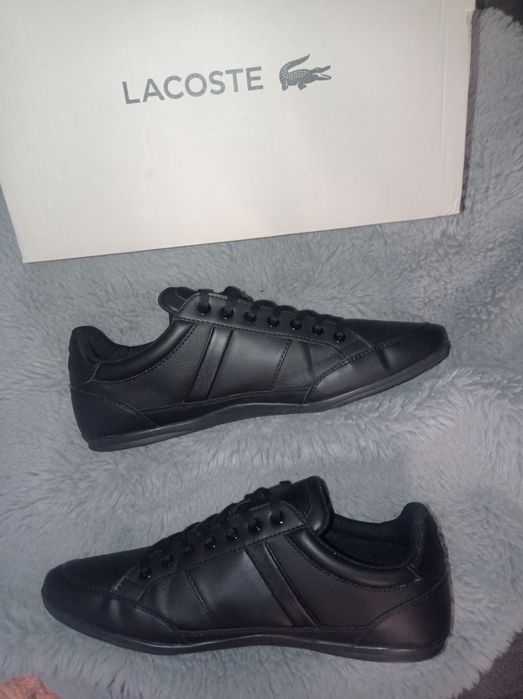 Buty Lacoste Chaymon rozmiar 42 ,5 czarne skóra Nowe skórzane 27 cm 43