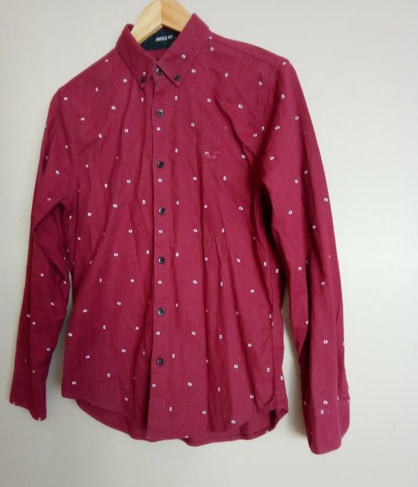 Bordowa koszula hollister