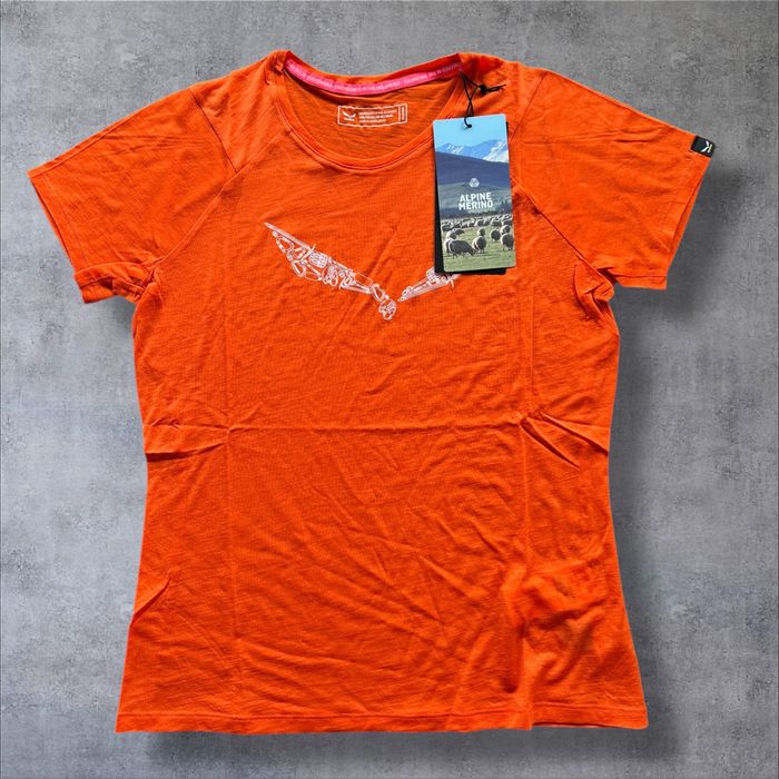 Жіноча мериносова футболка Salewa Hardware AM T-Shirt (L, XL) merino
