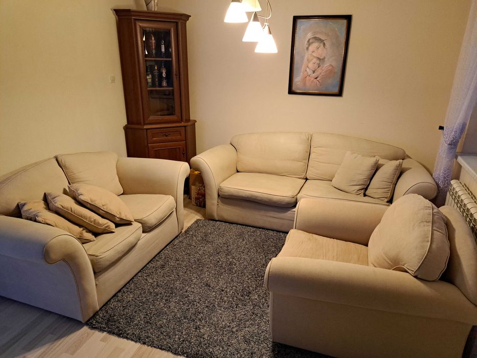 Sofy 3+2+1 w stylu angielskim