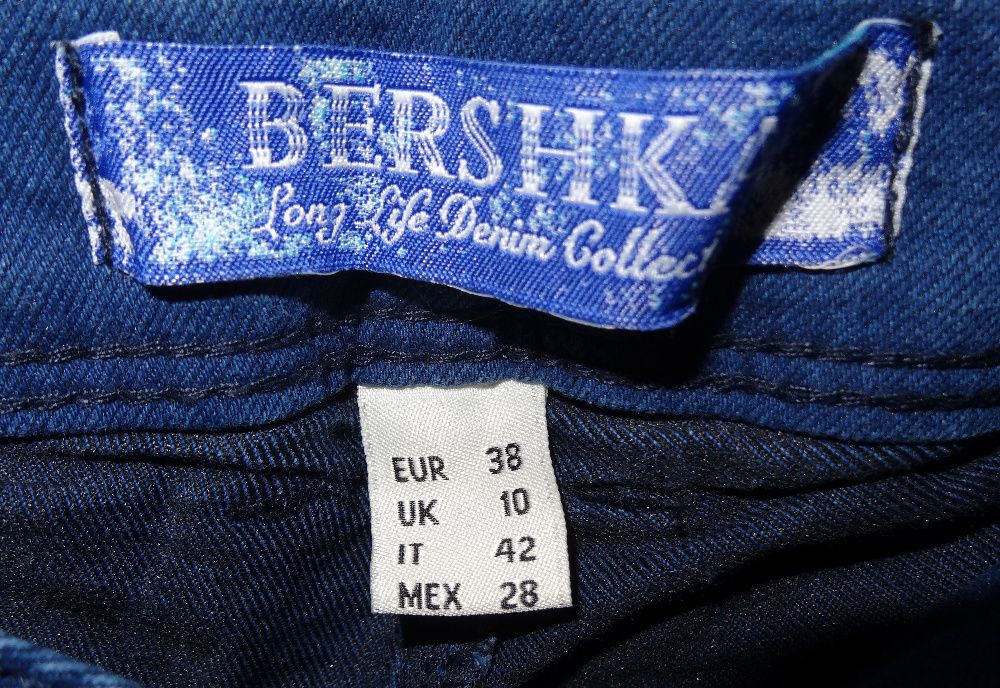 Spodnie damskie Bershka 38 M granatowe