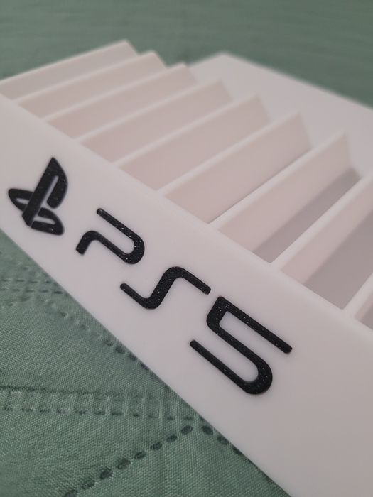 Podstawka na gry do Playstation 5 Druk 3D Biała