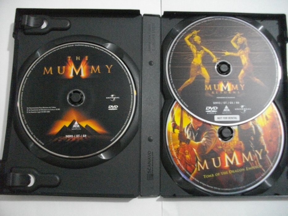 Trilogia: A Múmia em 3 DVD