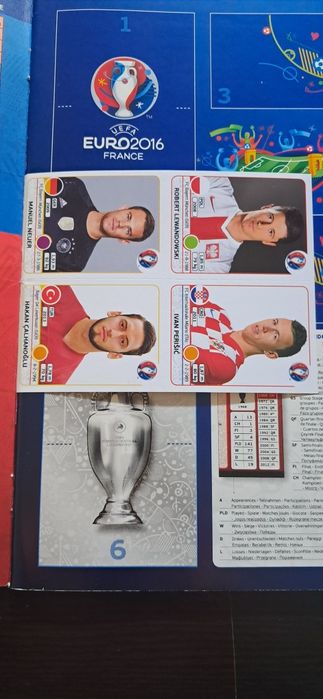 Caderneta cromos futebol Euro France 2016