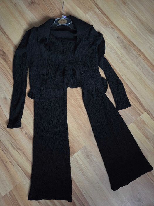 Komplet damski czarny