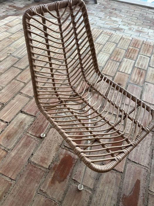 Conjunto mesa refeições exterior e 6 cadeiras