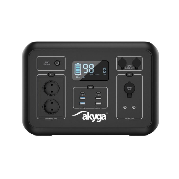 Зарядна станція 1200W в НАЯВНОСТІ в м. Дніпро! Akyga AK-PS-02, 1132Wh