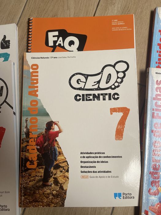 Caderno atividades do 7 ano usado como novos