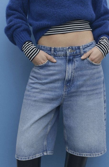 Джинсовые бермуды Stradivarius