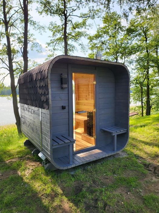 Sauna ogrodowa panoramiczna świerk skandynawski (możliwe do 10 rat 0%)