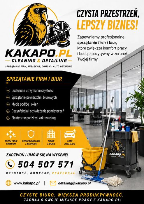 Sprzątanie mieszkań, firm, domów i auto detailing