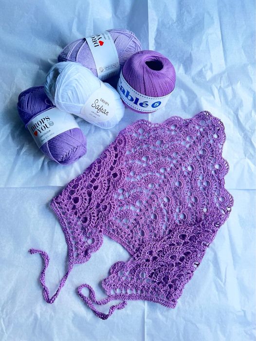 Chustka na głowę dla dziewczynki 1,5-3 lata