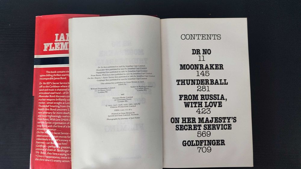 James Bond 007 • seis romances em inglês; 1978