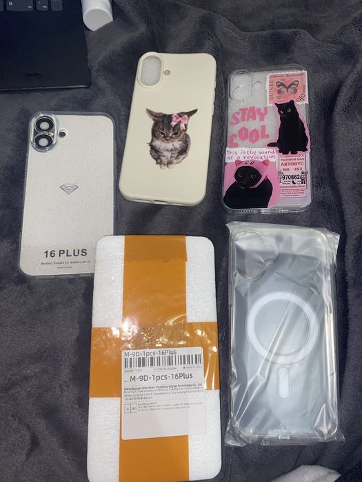 Sprzedaż etui i folii ochronnych na ekran do iPhone'a 16+