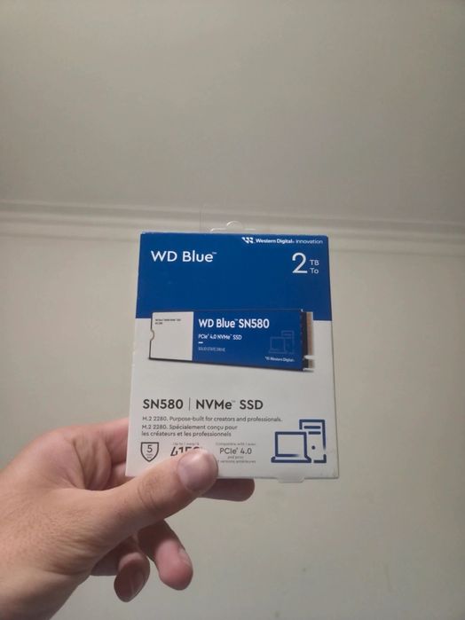 Disco SSD M.2 NVMe Western Digital Blue SN580 de 2TB – Totalmente Novo