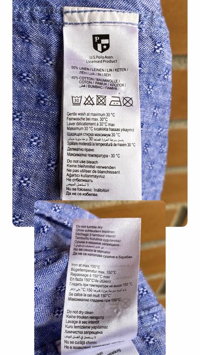 Рубашка Polo Ralph Lauren ексклюзивна M-L синя