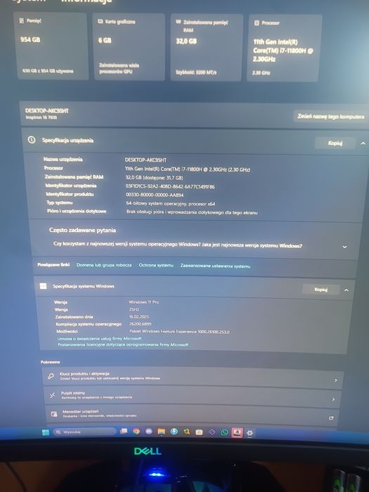 Laptop DELL INSPIRON 7610 rtx 3060