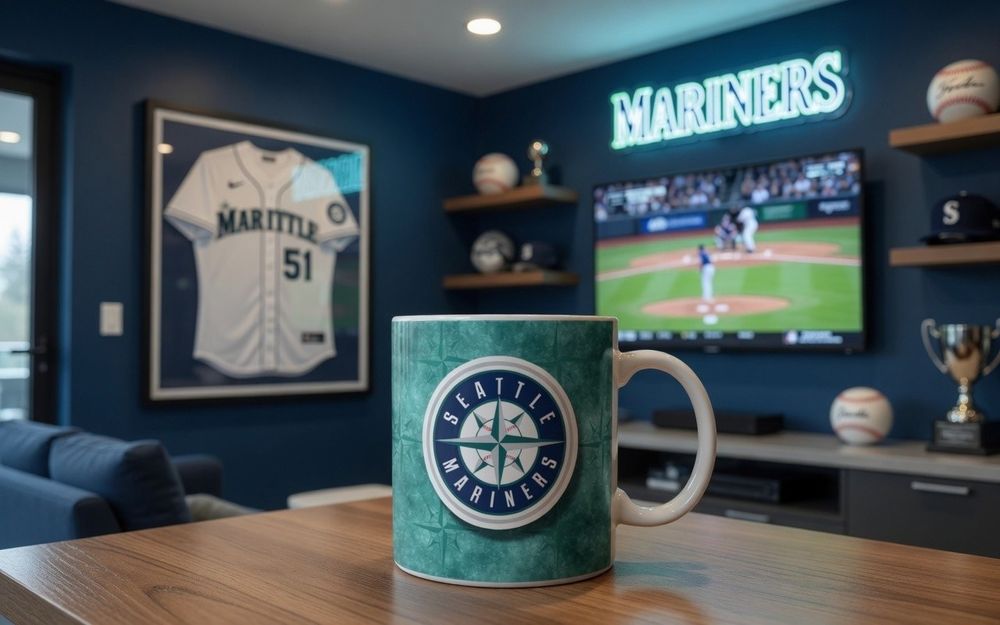Seattle Marines prezent dla kibica baseball kubek ceramiczny gadzet