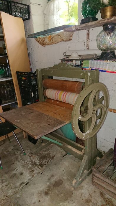 Magiel drewniany ręczny