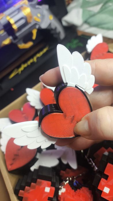 Breloki walentynkowe 3D Minecraft | 14 lutego | Prezent na Walentynki