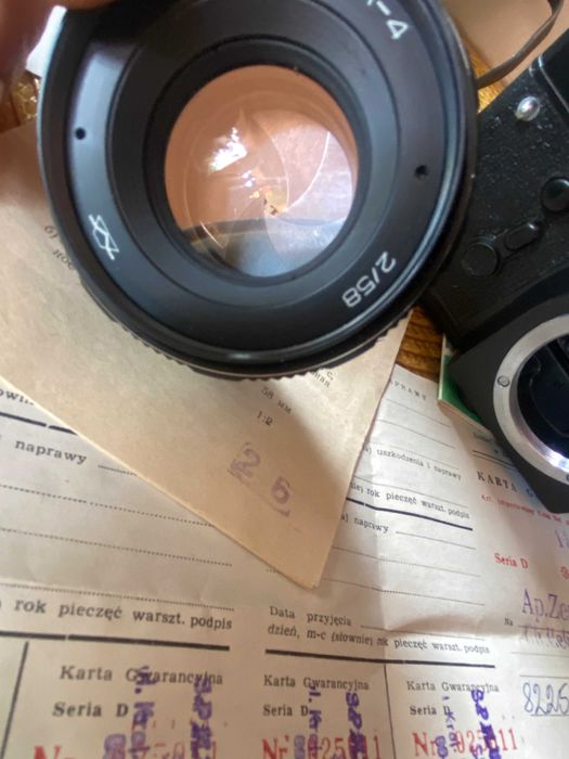 Zenit TTL z dokumentami w pudełku jak nowy