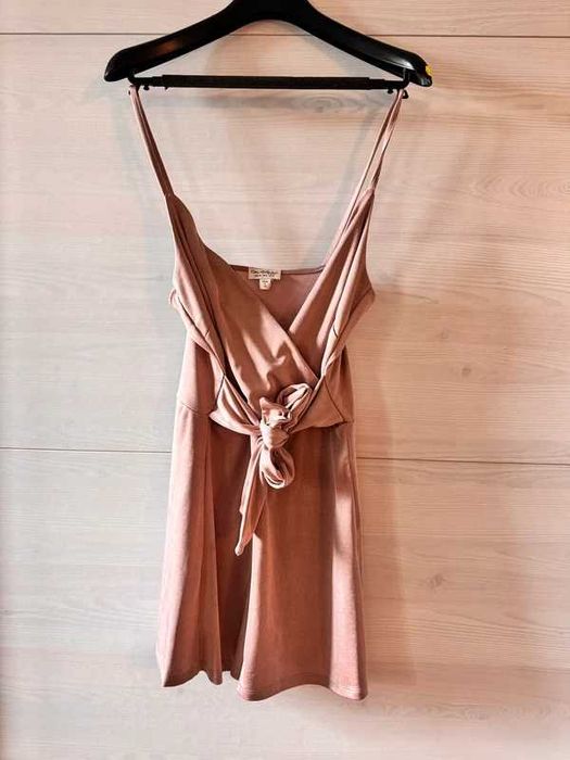 Pudrowo-różowy kombinezon miss selfridge 38 M brudny róż pink jumpsuit