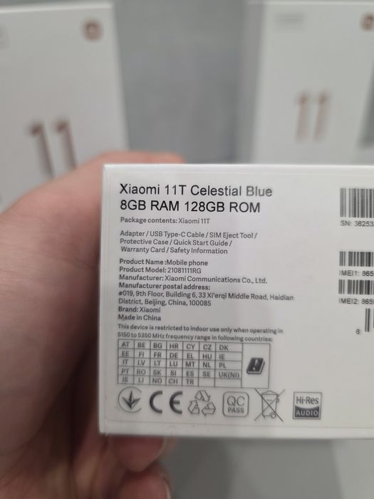Xiaomi 11T Celestial Blue 8GB RAM 128GB нові розпаковані є кількість