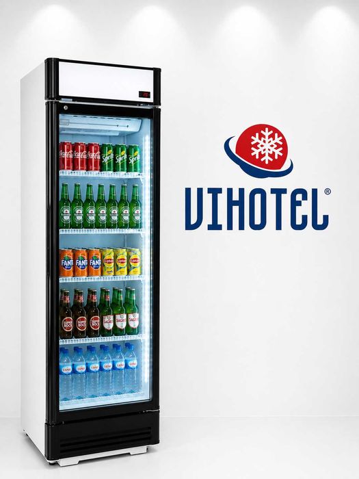 Frigorifico de bebidas com porta de vidro (refrigerador vertical ventilado) - Novo 690€