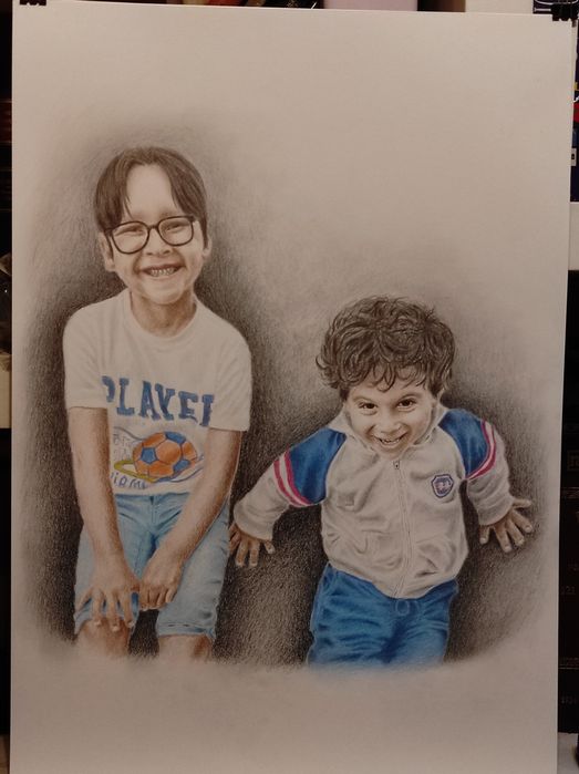 Retrato atraves de foto.Tamanho A2