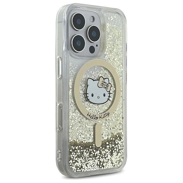 Hello Kitty HKHMP16LLGDIH iPhone 16 Pro 6.3" biały złoty/white gold ha