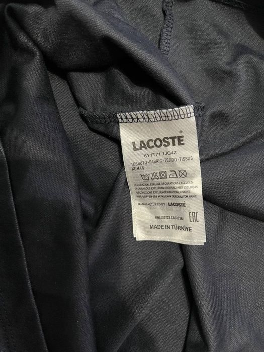 ЯК НОВА Футболка Lacoste оригінал, темно-синя, розмір M, чудовий стан