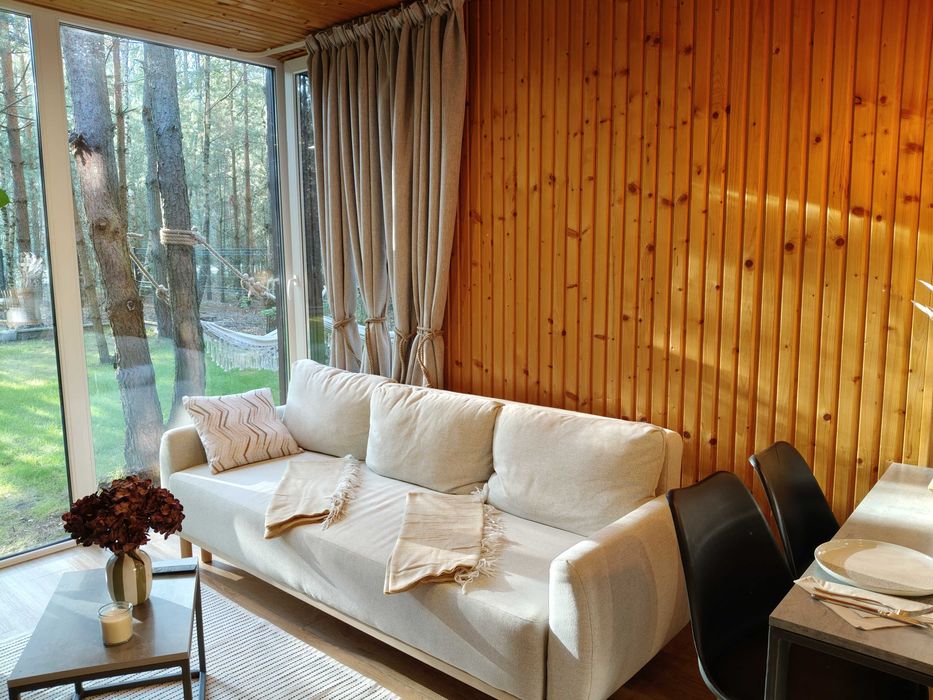 Domki na wynajem w lesie pod Warszawą - jacuzzi i sauna