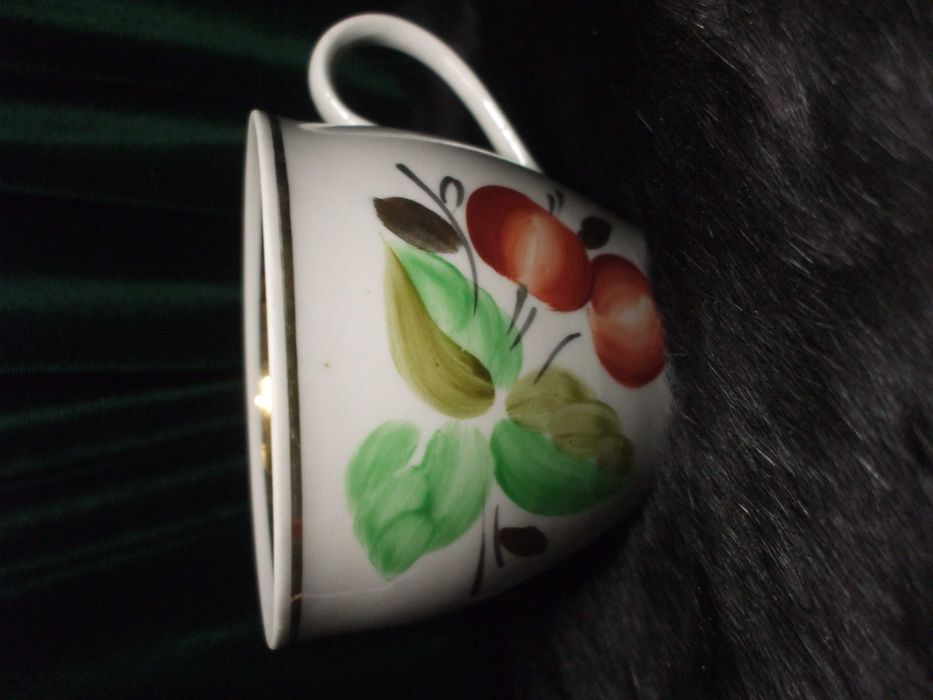 Набор Полонное. 6 чашек. Фарфор. Высококачественный фарфор.