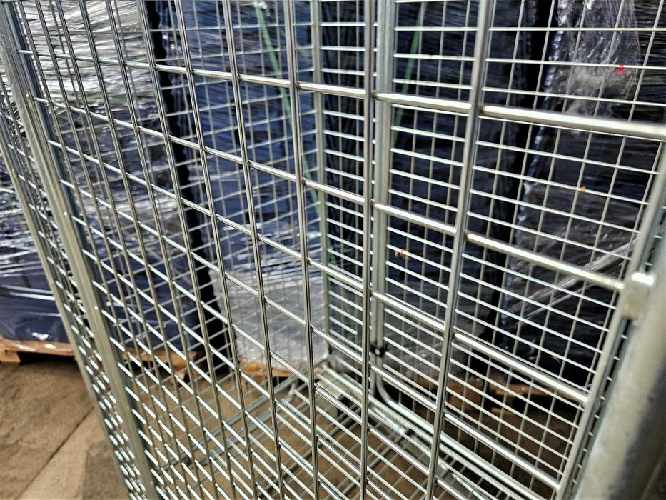 Wózek Magazynowy Transportowy Kosz Siatkowy Kurierski Gniazdowy