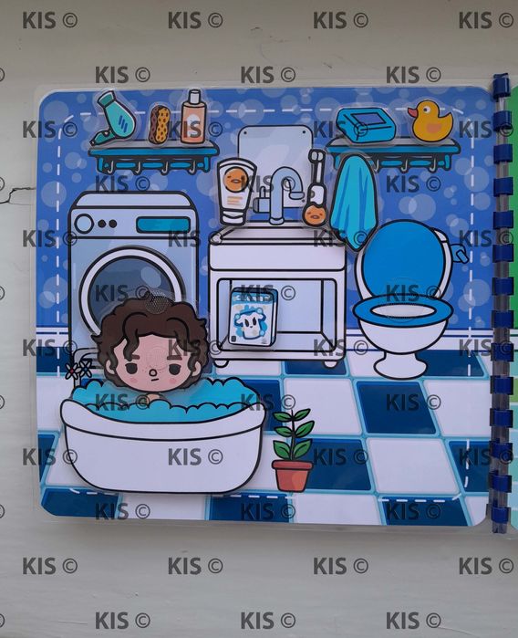 Тока бока для хлопців, альбом гра на липучках ,Toca Boca for boys