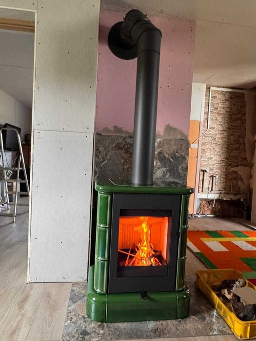 PIEC KAFLOWY kominek koza stalowy SIENA N01 ROMOTOP gratis wysyłka