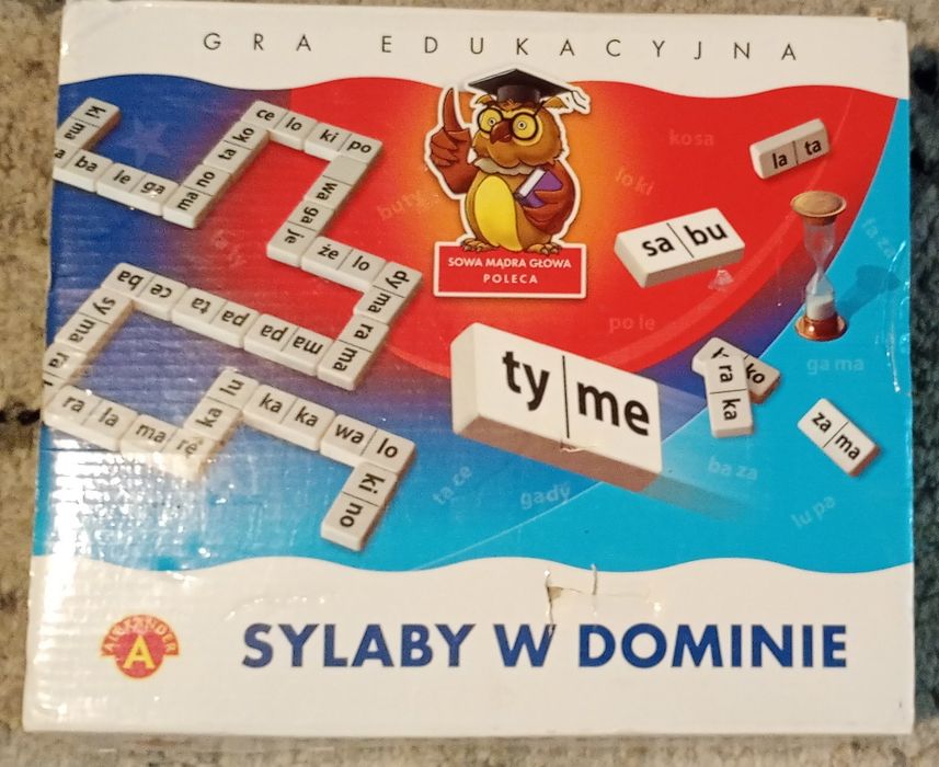 Sylaby w dominie gra edukacyjna
