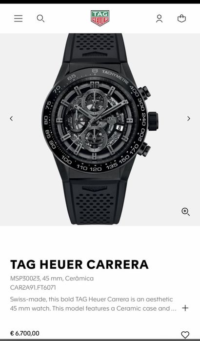 Tag Heuer Carrera 01 Ceramica
