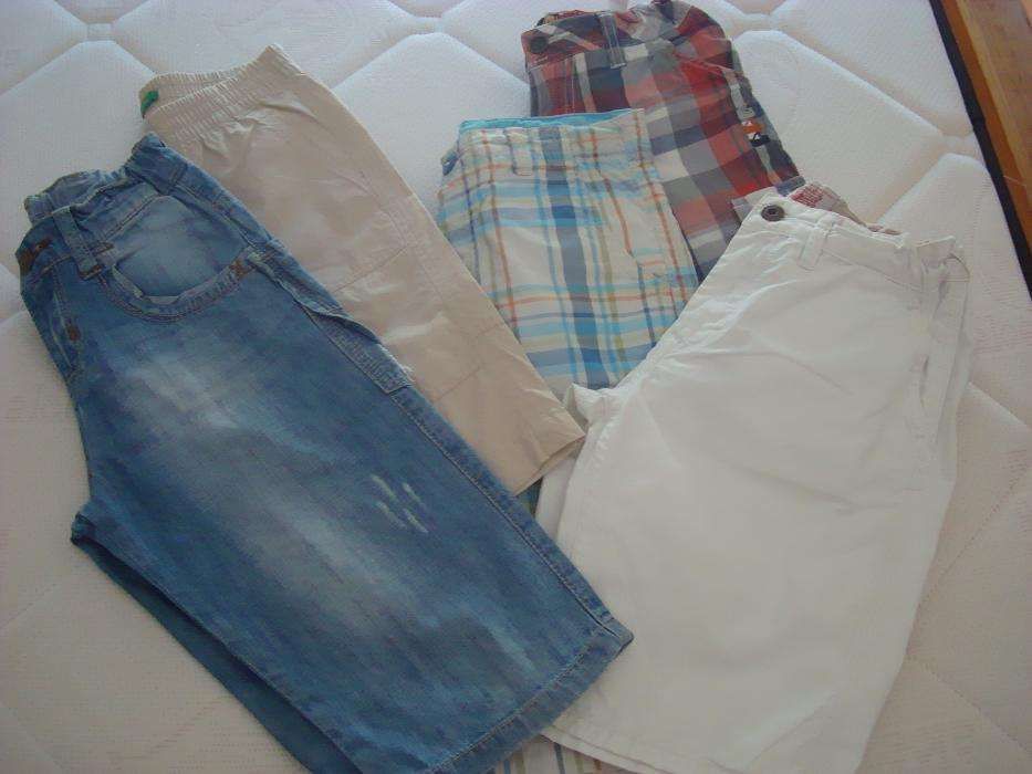 Lote de 5 pares de calções para menino 8 anos