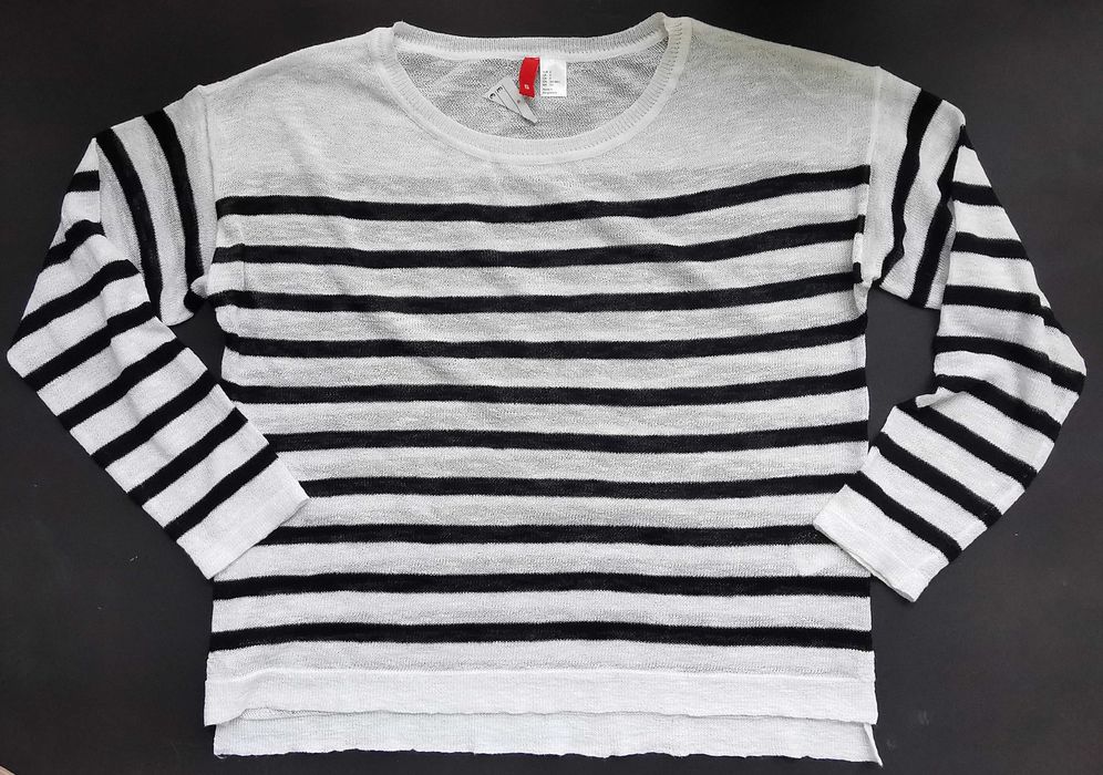 H&M Divided letni sweterek w paski S/M