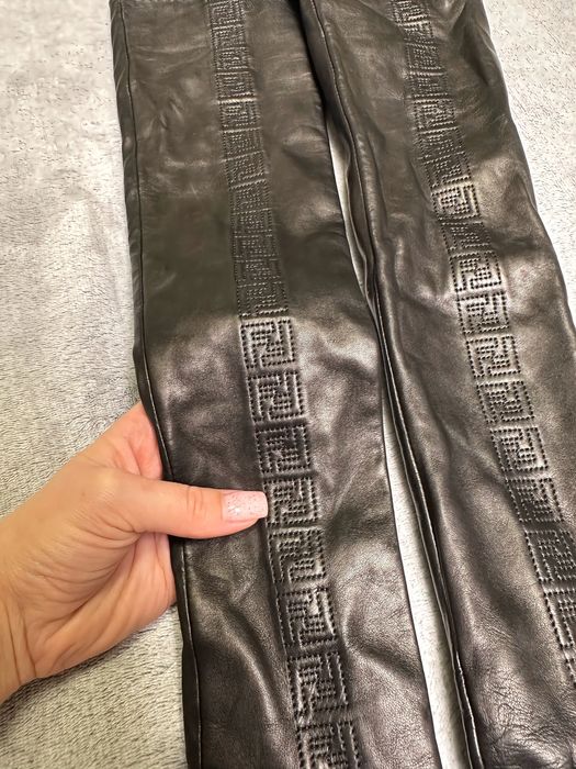 **Ідеальні Довгі Рукавички Брендові Fendi Шкіра