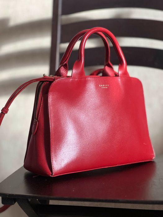 Кожаная сумка Radley London, красная: 1 300 грн. - Кожаные сумки