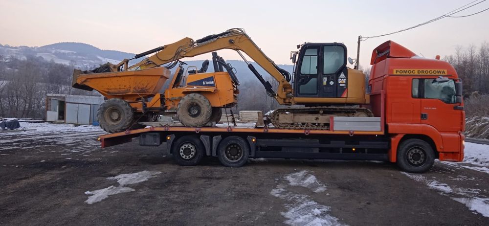 Transport niskopodwoziowy, przewóz maszyn i materiałów, Wywrotki,