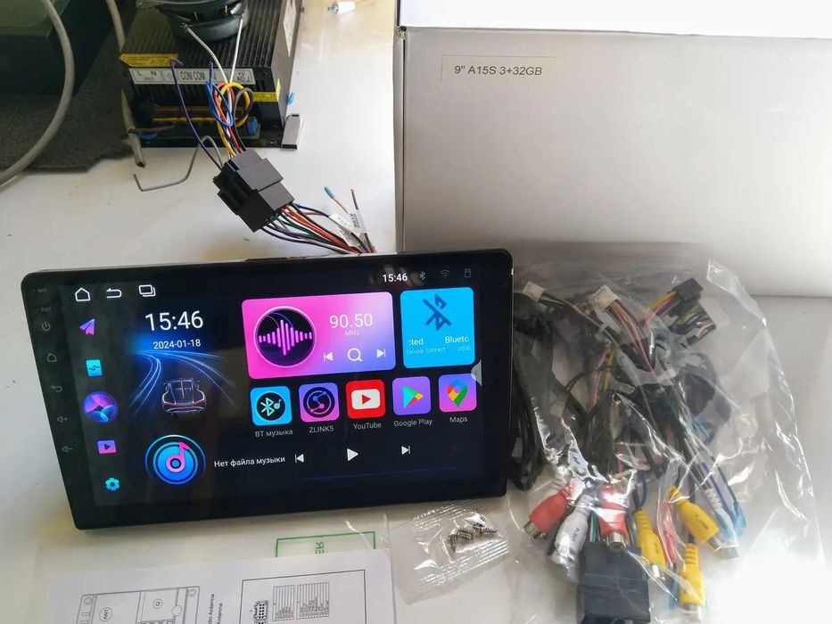 Автомагнитола Android 13 Qled 9 10 дюйм 4/32 gb.8ядер,+CarPlay 4G