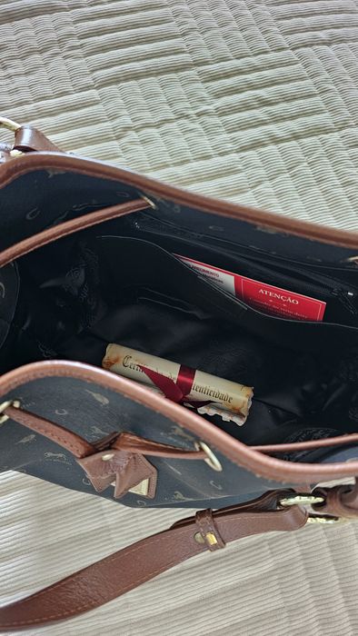 Bolsa Cavalinho preta e castanho