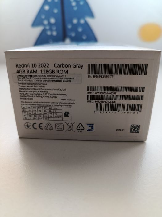 Xiaomi Redmi 10 2022 Carbono gray